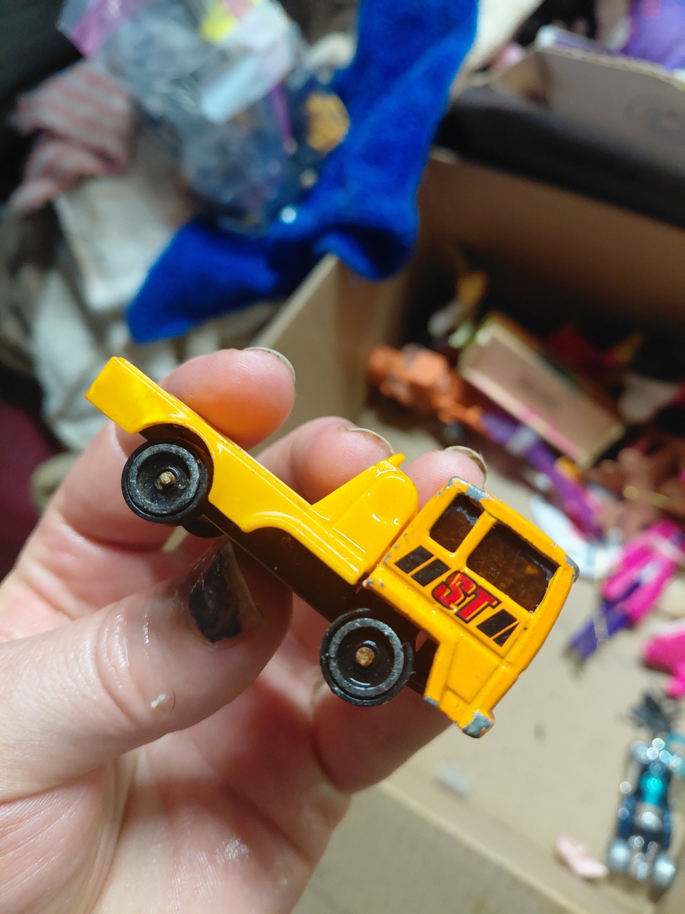 vintage 1980s Majorette "ST" Transport Truck (No. 222)